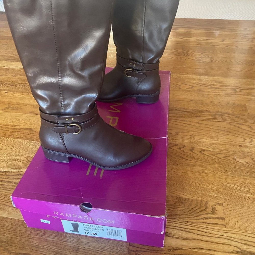 Rampage All Over Brown Boot - Size 6.5